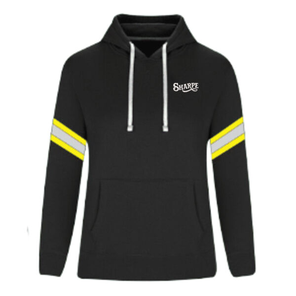 L00661 - Safety Pullover Hoodie with Reflective Striping Woman's Thumbnail