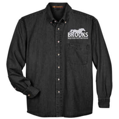 M550 - Harriton Long Sleeve Denim Shirt Men's Thumbnail
