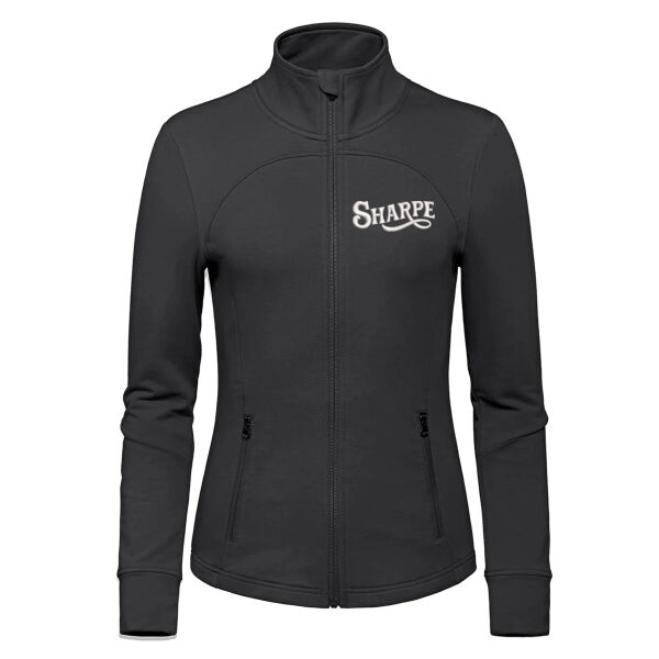 NEW L00851 - Embroidered Ladies French Terry Performance Full Zip Sweatshirt  Thumbnail