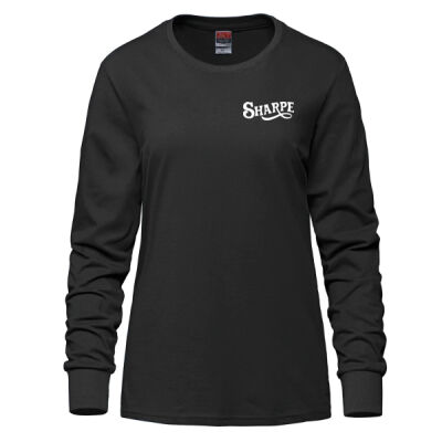 NEW S05616 - Ladies Ring Spun Combed Cotton Long Sleeve Crewneck T-Shirt  Thumbnail