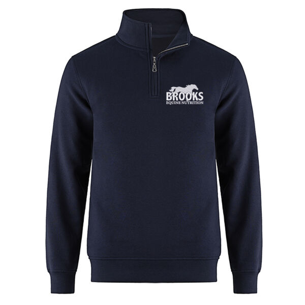 NEW L00545 - Embroidered 1/4 Zip Sweatshirt Thumbnail